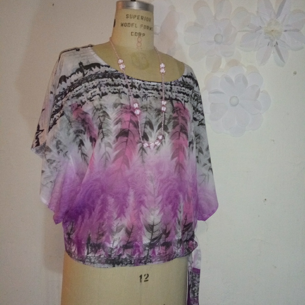 HS HEART SOUL BRAND BLOUSE SIZE L